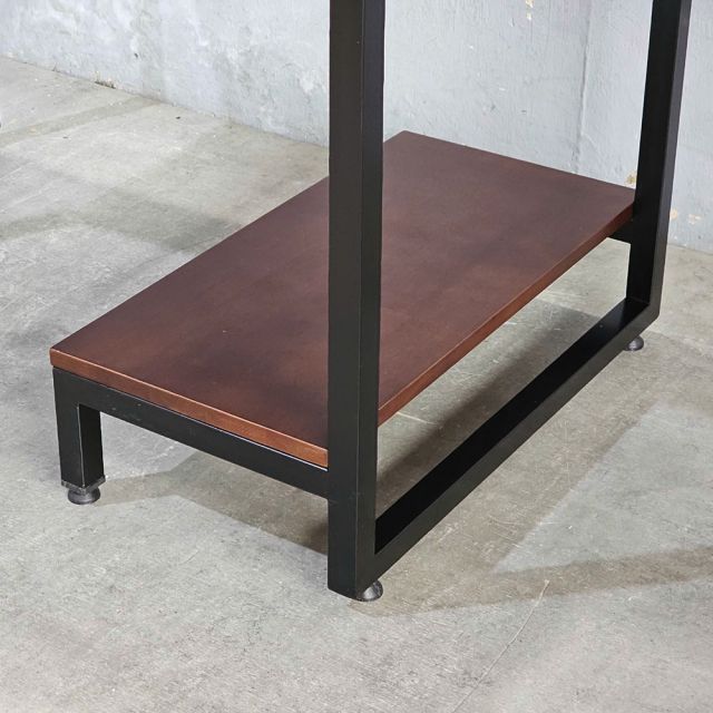 Bàn máy tính liền kệ 100x60x140cm gỗ cao su FD68079