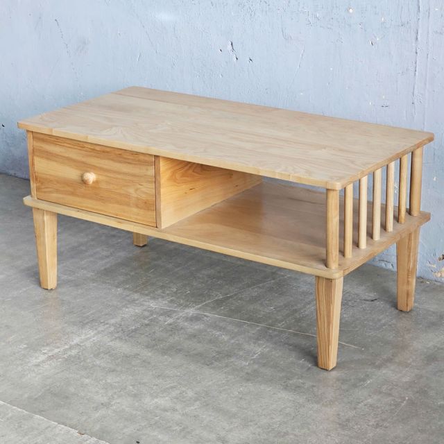 Bàn sofa chữ nhật có ngăn kéo 100x50cm gỗ tần bì TT68261