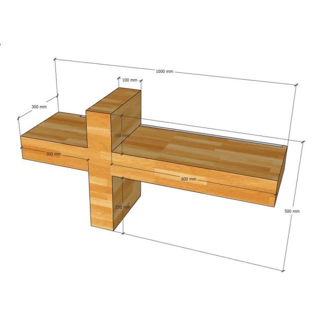 Bàn thờ hình thánh giá treo tường gỗ cao su BTHG003