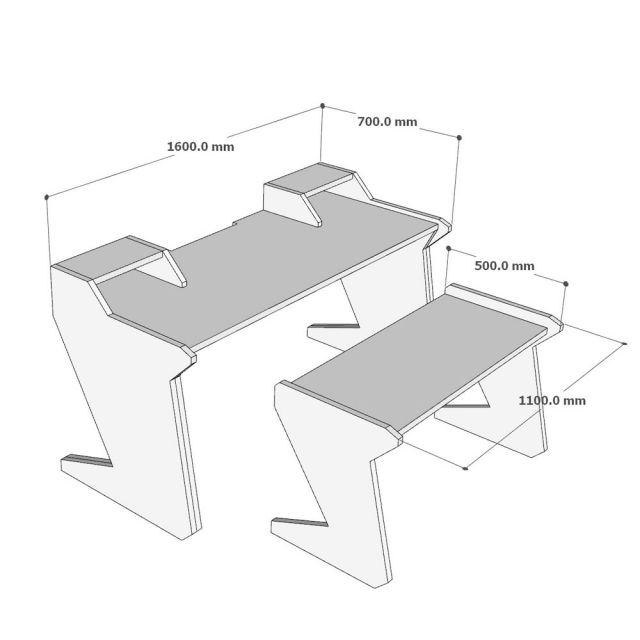 Bàn Studio Pro 160x70cm gỗ tự nhiên SD68030