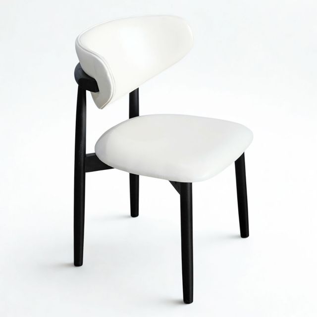 Ghế ăn gỗ Ash nệm bọc da simili GCF312