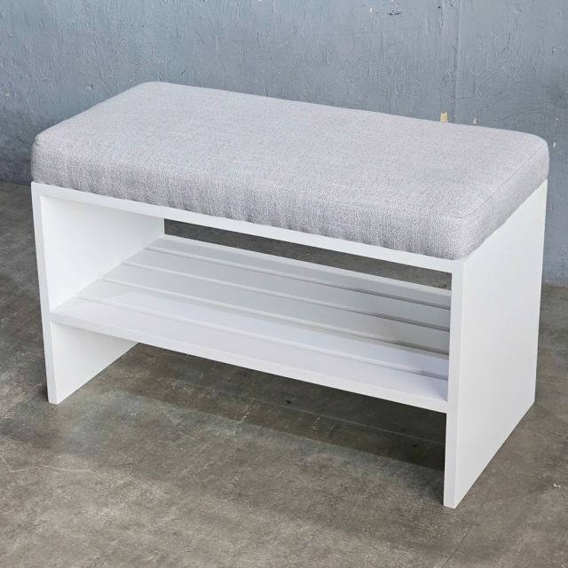 Ghế ngồi thay giày bọc nệm 70x35x45cm gỗ cao su KG68097