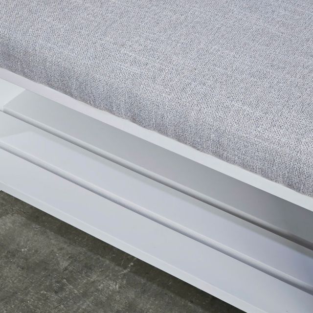 Ghế ngồi thay giày bọc nệm 70x35x45cm gỗ cao su KG68097