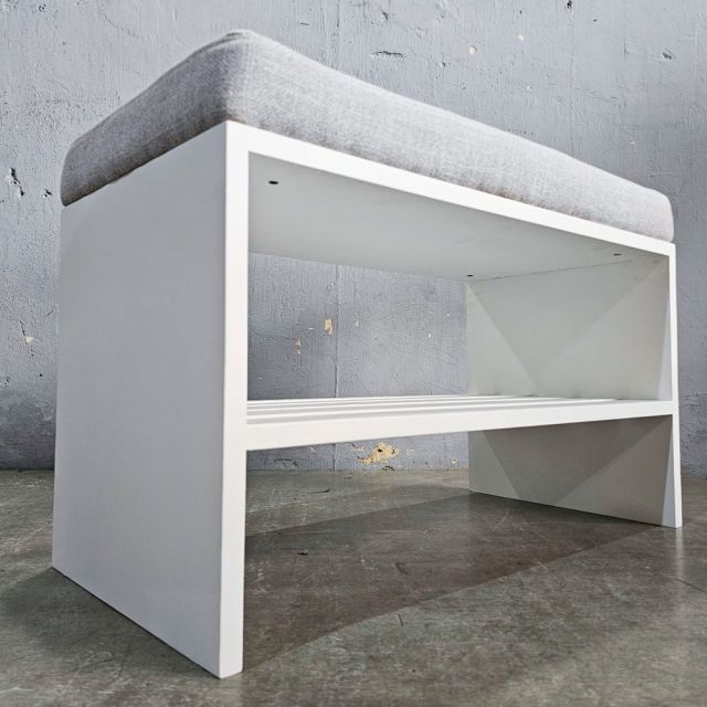 Ghế ngồi thay giày bọc nệm 70x35x45cm gỗ cao su KG68097