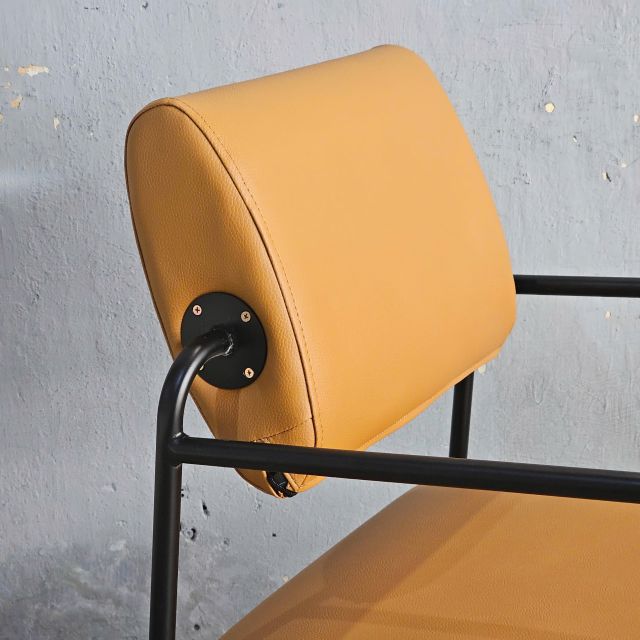Ghế sofa đơn bọc da simili khung sắt GSD68099