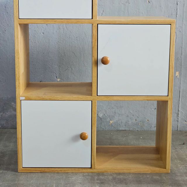 Kệ sách 80x30x120cm gỗ cao su KS68341