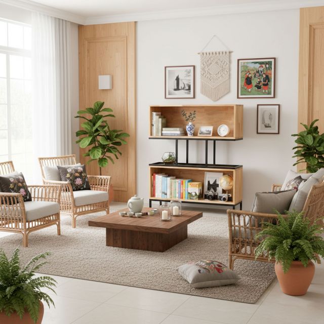 Kệ sách 2 ngăn 100x30x120cm gỗ cao su khung sắt KTB146