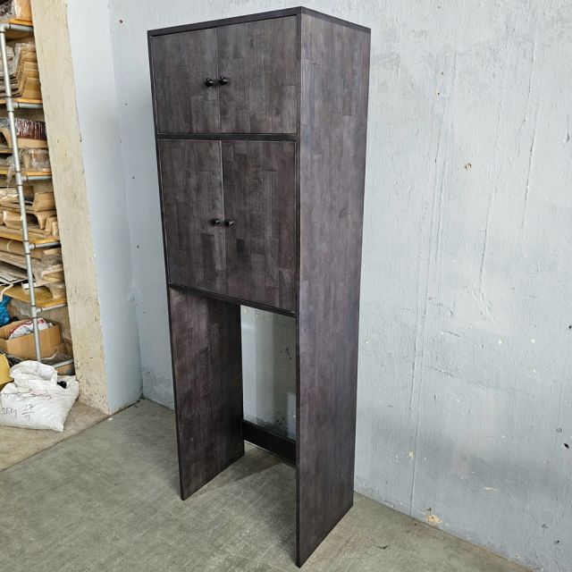 Kệ máy giặt có ngăn tủ 65x42x93cm gỗ cao su KMG68027