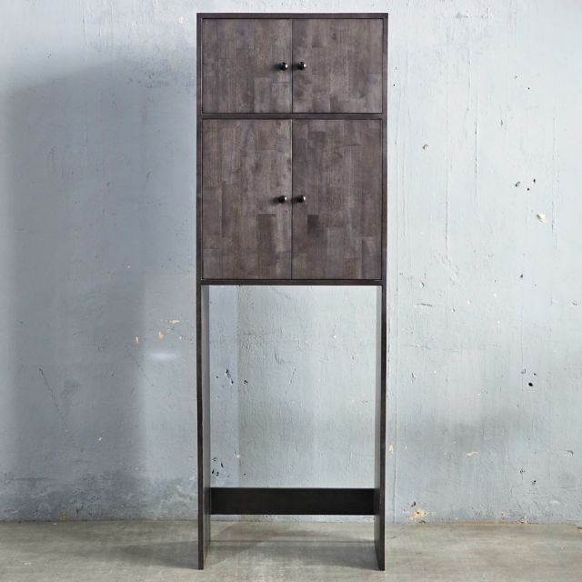 Kệ máy giặt có ngăn tủ 65x42x93cm gỗ cao su KMG68027