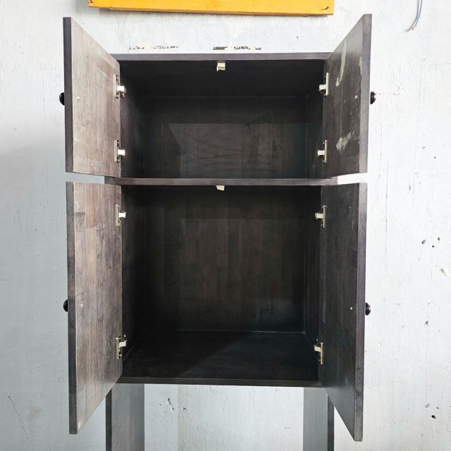 Kệ máy giặt có ngăn tủ 65x42x93cm gỗ cao su KMG68027