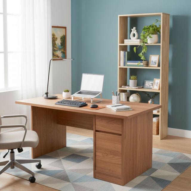 Kệ sách 5 tầng 62x30x170cm gỗ cao su KS68285