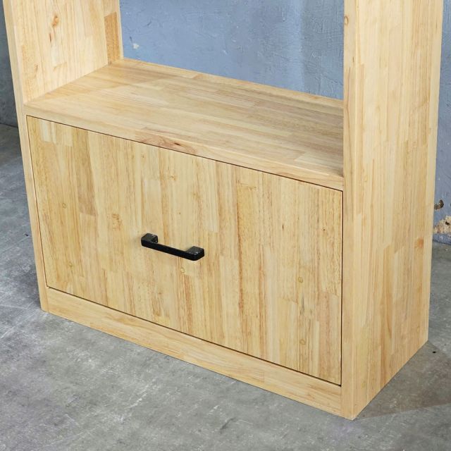 Kệ sách FIRO 60x25x170cm gỗ cao su KS68299