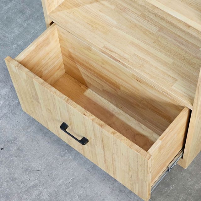 Kệ sách FIRO 60x25x170cm gỗ cao su KS68299