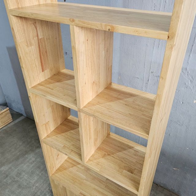 Kệ sách FIRO 60x25x170cm gỗ cao su KS68299
