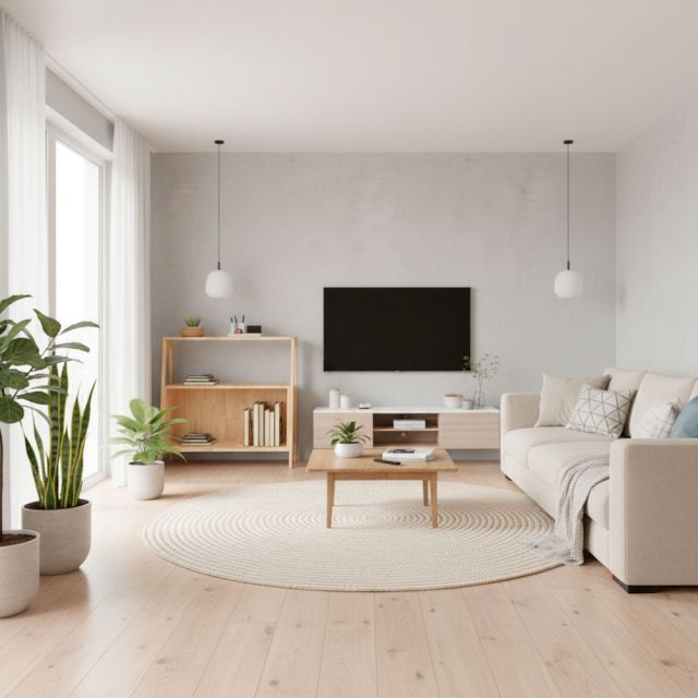 Kệ trang trí 80x40x80cm gỗ cao su KTT68042