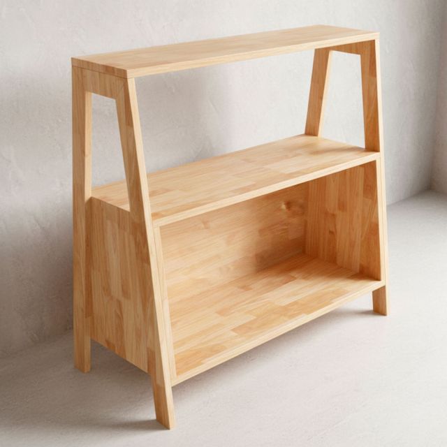 Kệ trang trí 80x40x80cm gỗ cao su KTT68042