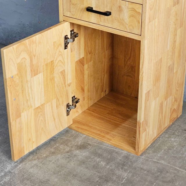 Kệ tủ góc tường 40x40x180cm gỗ cao su KGT68009