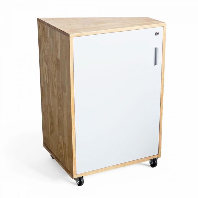 Tủ để góc tường 60x50x85cm gỗ cao su TCN68077 Tủ để góc tường 60x50x85cm gỗ cao su TCN68077