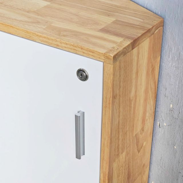Tủ để góc tường gỗ cao su TCN68077