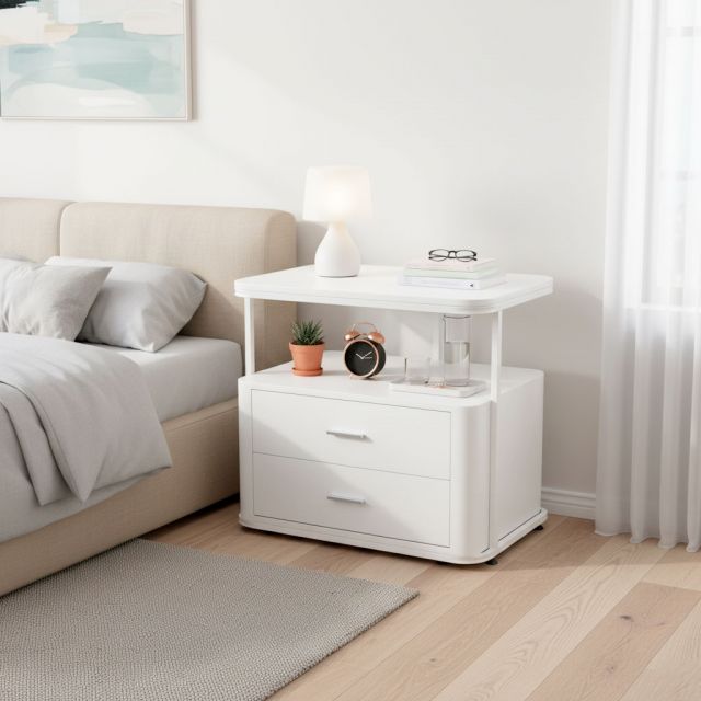 Tủ đầu giường 80x55x70cm gỗ cao su TDG68059