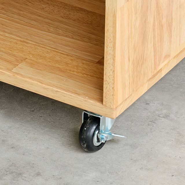 Tủ hồ sơ di động 120x40x60cm gỗ cao su TCN68076