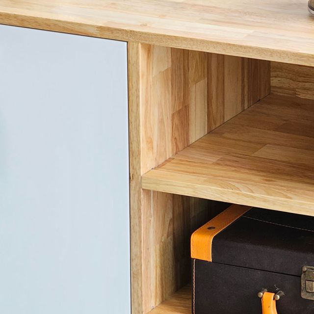Tủ hồ sơ di động 120x40x60cm gỗ cao su TCN68076