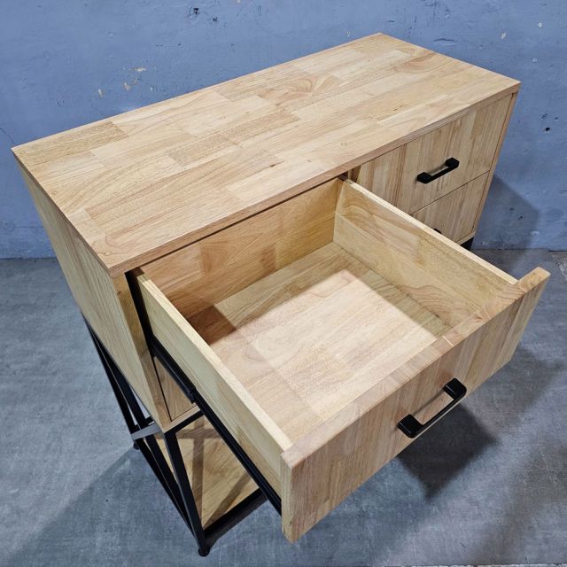 Bàn console 4 ngăn tủ 90x40x100cm gỗ cao su CST109