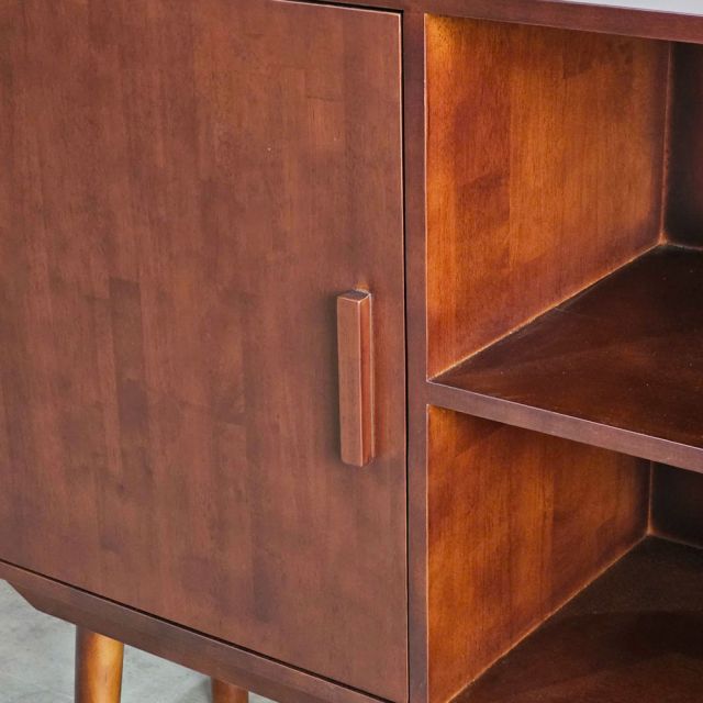 Tủ trang trí 140x40cm gỗ cao su KTB68230