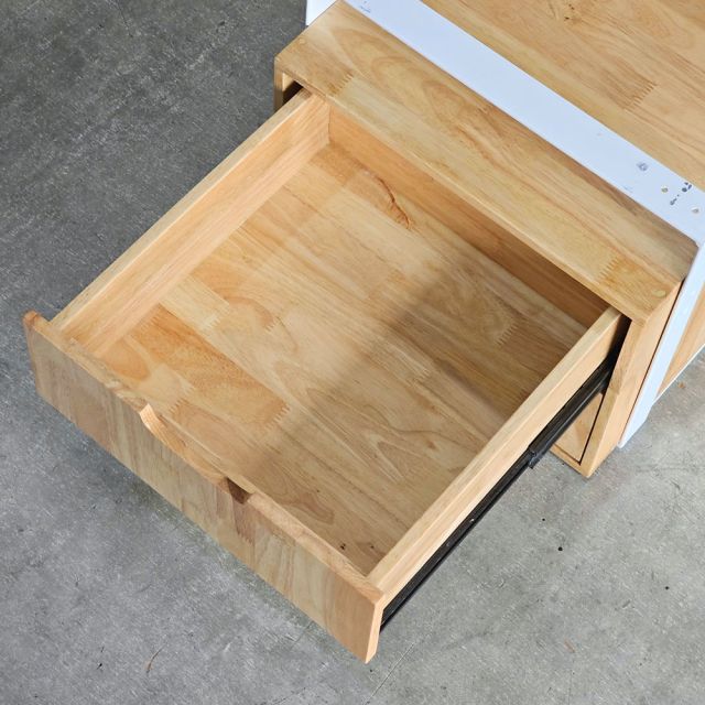 Tủ treo bàn 2 ngăn 40x30x37cm gỗ cao su TCN68074