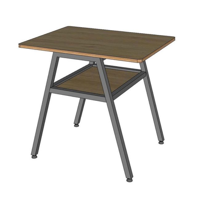 Bàn cafe chữ nhật 80x60cm gỗ plywood CFD68279