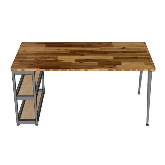 Bàn ăn liền kệ 160x80 gỗ tự nhiên BA68270
