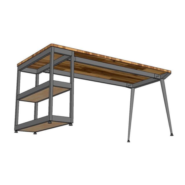 Bàn ăn liền kệ 160x80 gỗ tự nhiên BA68270