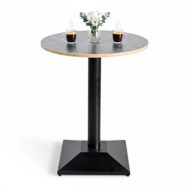 Bàn cafe tròn 60x60cm gỗ plywood vân giả đá CFD68278