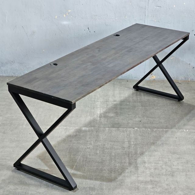 Bàn cụm 2 người 200x60cm gỗ cao su hệ XConcept HBXC054