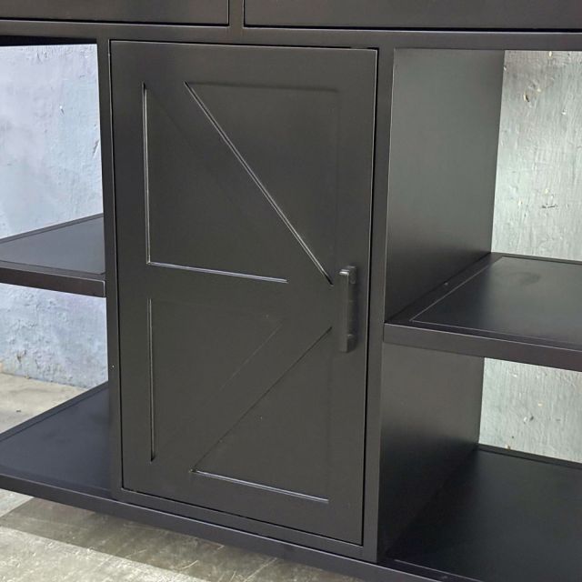 Kệ bếp di động FENIX 105x50x95cm gỗ cao su KB68067