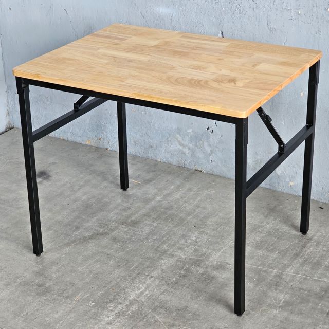 Bàn gấp gọn 80x60x60cm gỗ cao su SPD68250