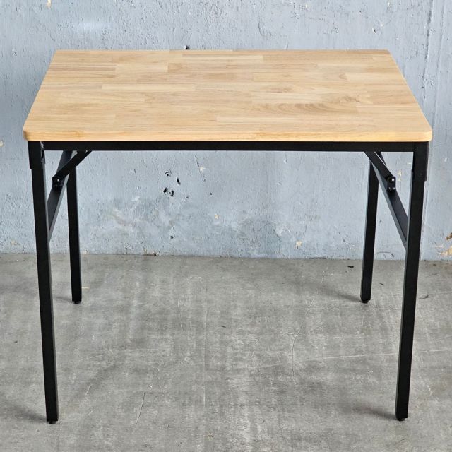 Bàn gấp gọn 80x60x60cm gỗ cao su SPD68250