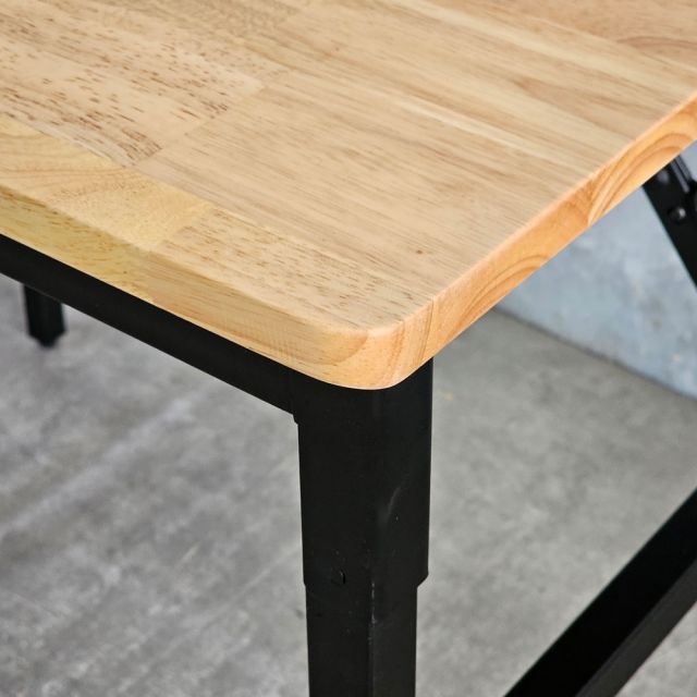 Bàn gấp gọn 80x60x60cm gỗ cao su SPD68250