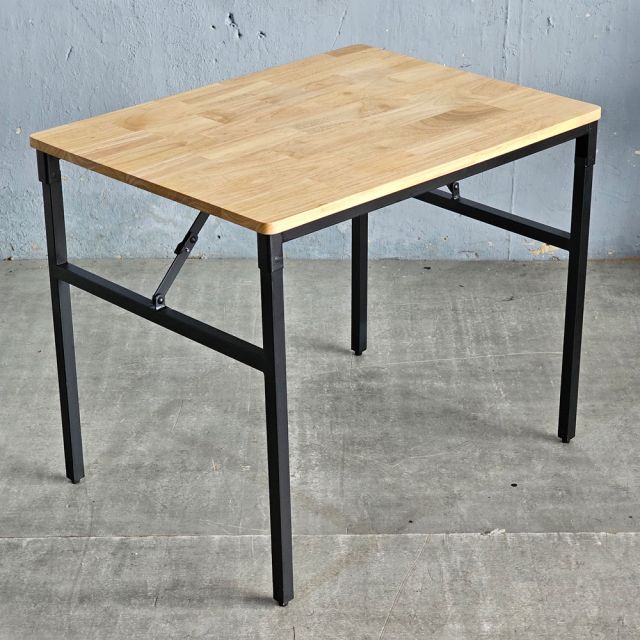 Bàn gấp gọn 80x60x60cm gỗ cao su SPD68250