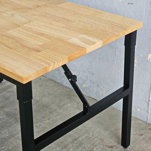 Bàn học trẻ em gấp gọn 80x50cm gỗ cao su PSD043