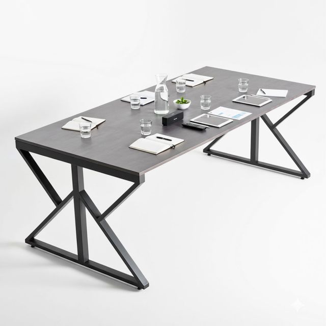 Bàn họp 200x100cm gỗ cao su KConcept HBKC056 Bàn họp 200x100cm gỗ cao su KConcept HBKC056