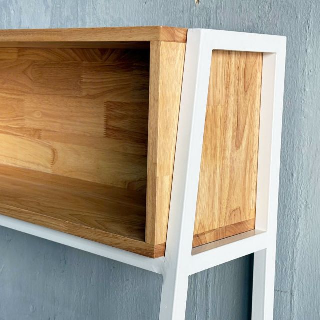 Bàn liền kệ sách 120x60x165cm gỗ cao su FD68080