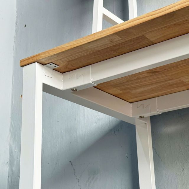 Bàn liền kệ sách 120x60x165cm gỗ cao su FD68080