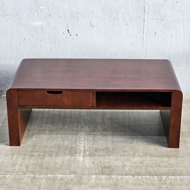 Bàn sofa bo cong 120x60x45cm gỗ cao su TT68339