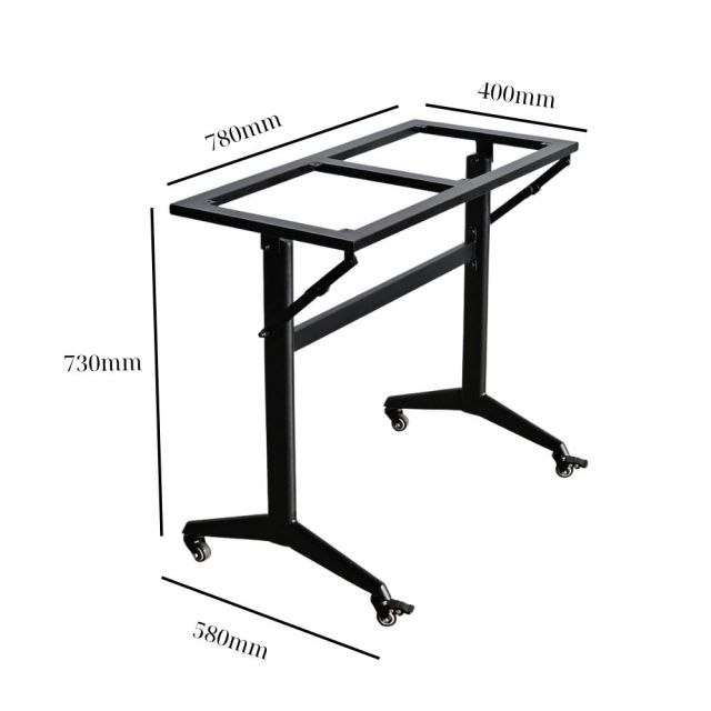 Chân bàn đào tạo cho mặt bàn 80x60cm sơn tĩnh điện CHB68066