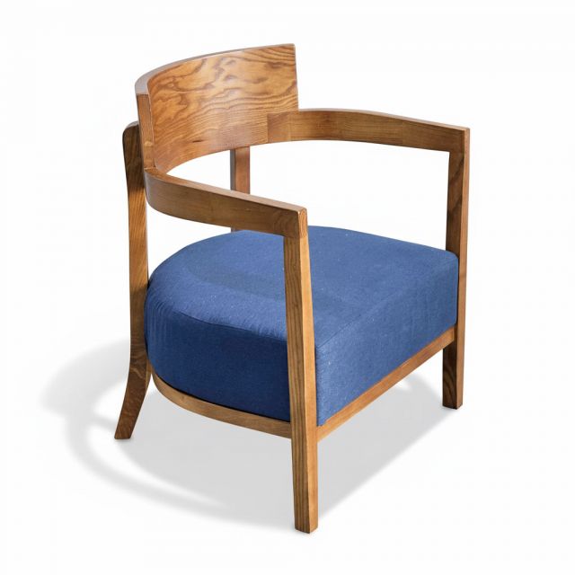 Ghế sofa đơn STABUCK bọc nệm gỗ tần bì GSD68104