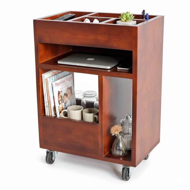 Kệ bên sofa di động TINY 25x40x50cm gỗ cao su SST051