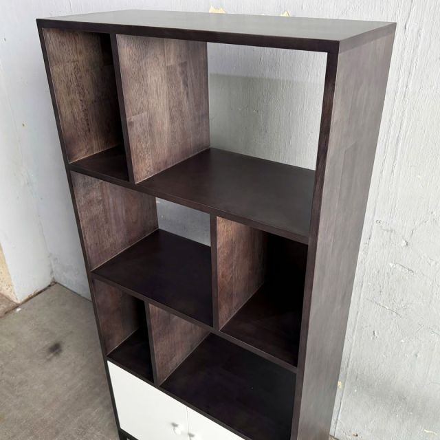 Kệ sách có ngăn tủ 70x30x150cm gỗ cao su KS68345