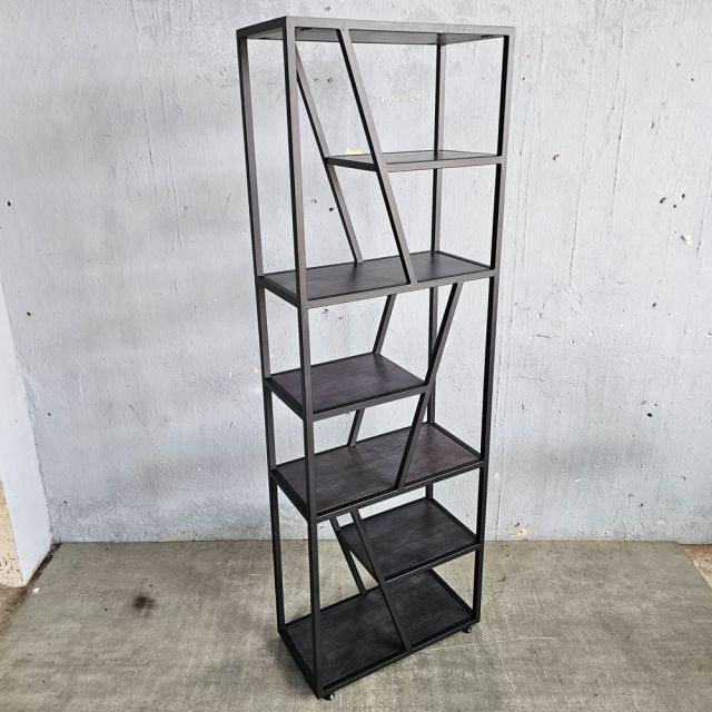 Kệ trang trí 60x30x180cm gỗ cao su KTT68045