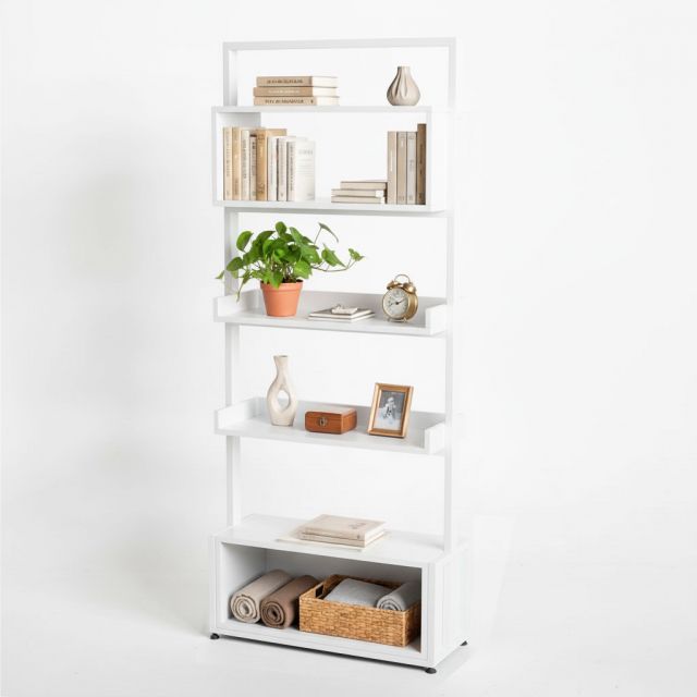 Kệ trang trí ECHO 75x30x183cm gỗ cao su KTT68044